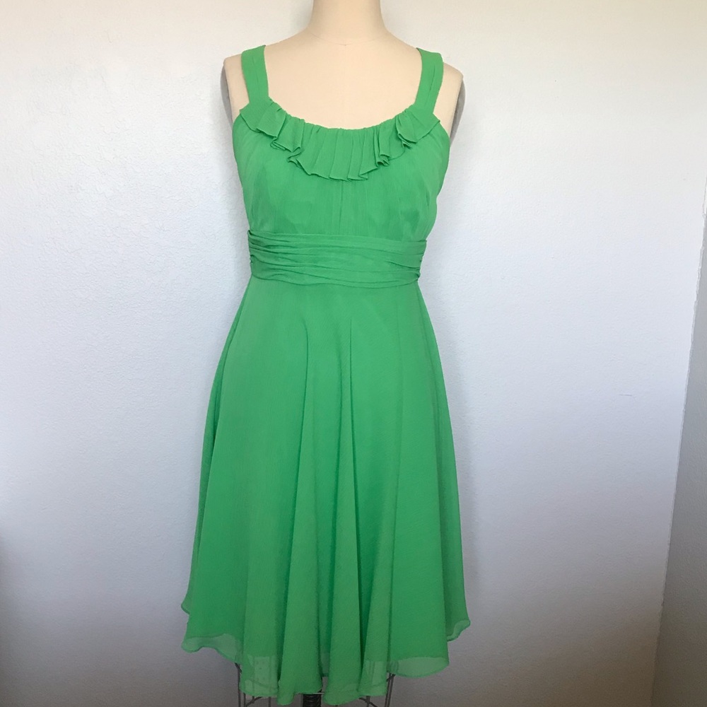 David's Bridal Green Wedding Dress